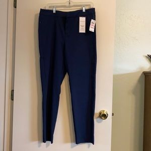 Navy blue ankle pants